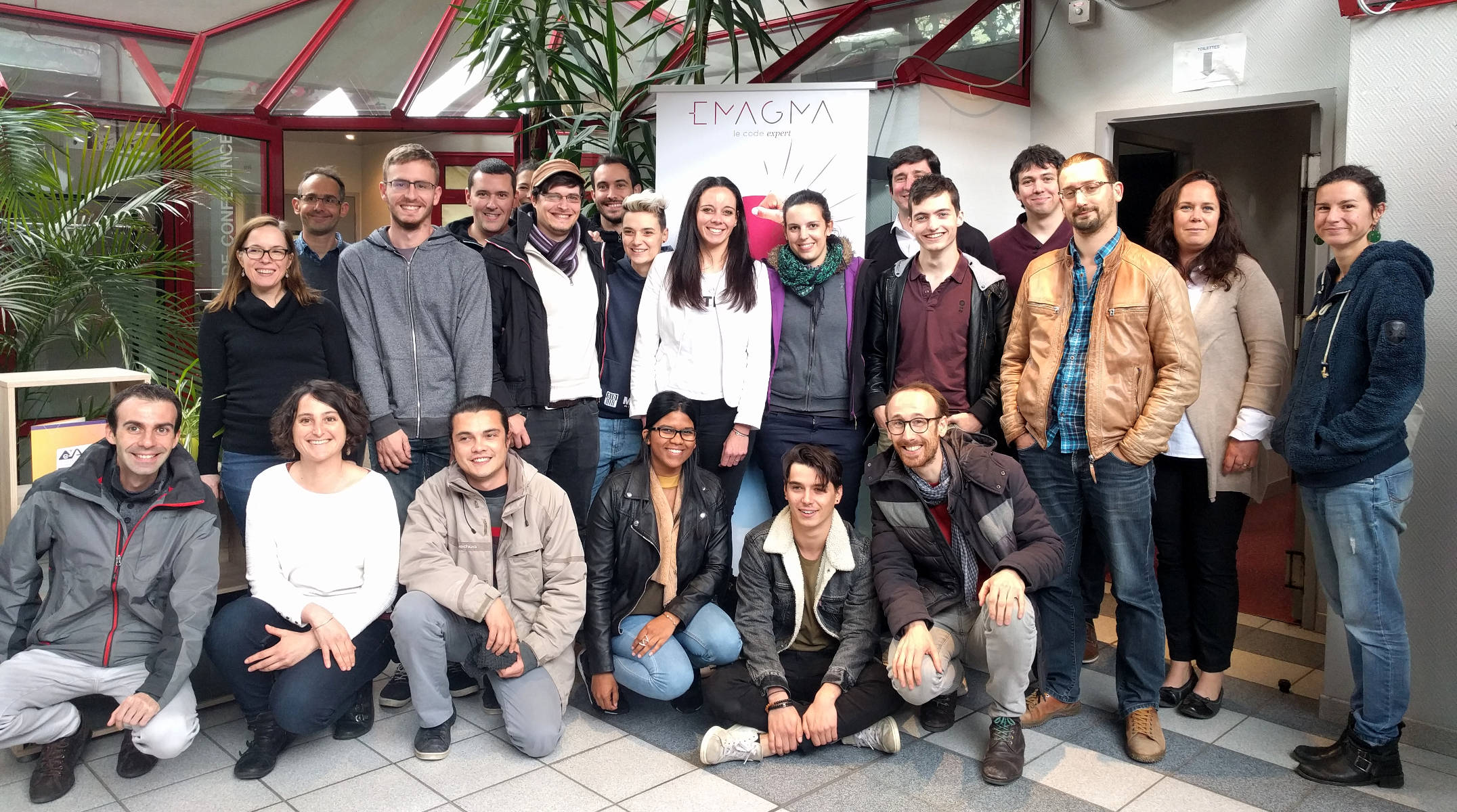 Les participants du premier hackathon Symfony en Ariège
